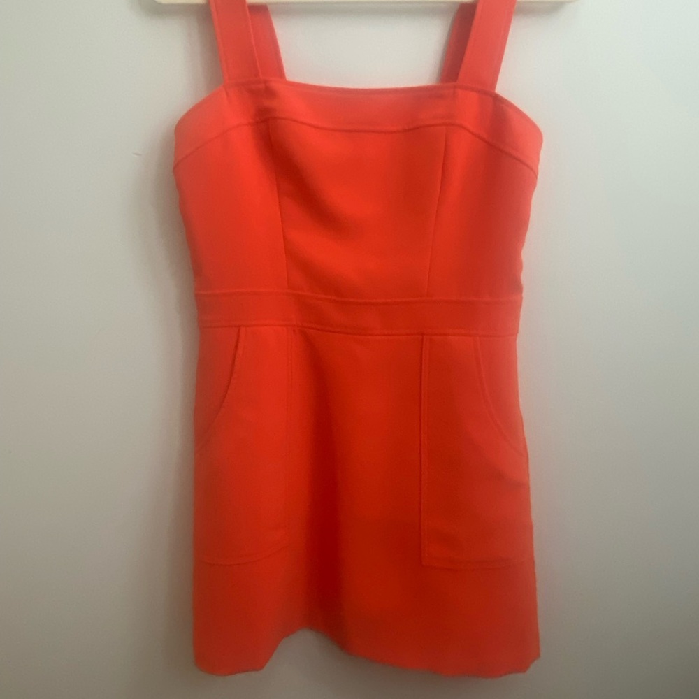 Amanda Uprichard Orange Sheath Mini Dress